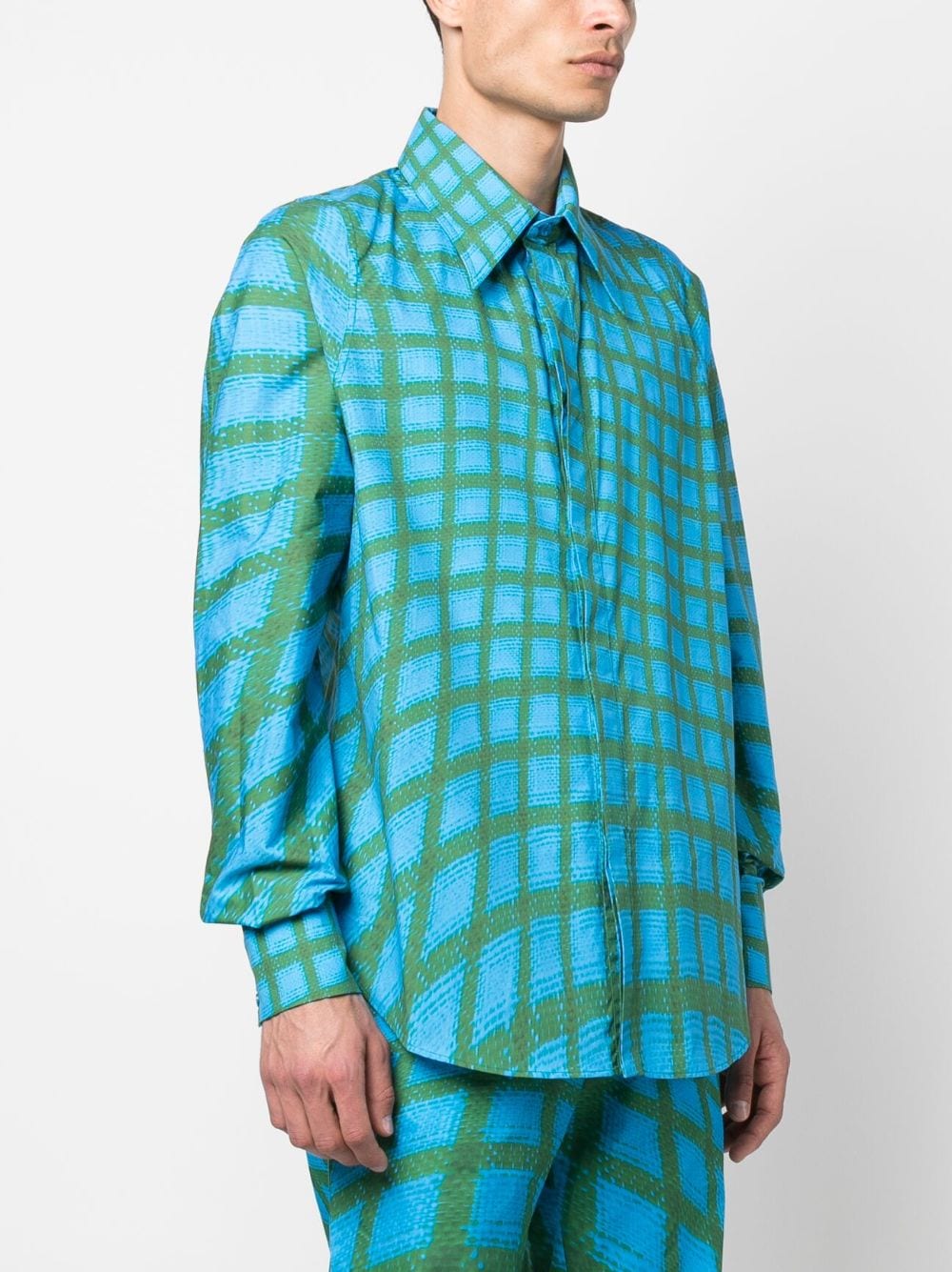 Abstract-Print Cotton Shirt