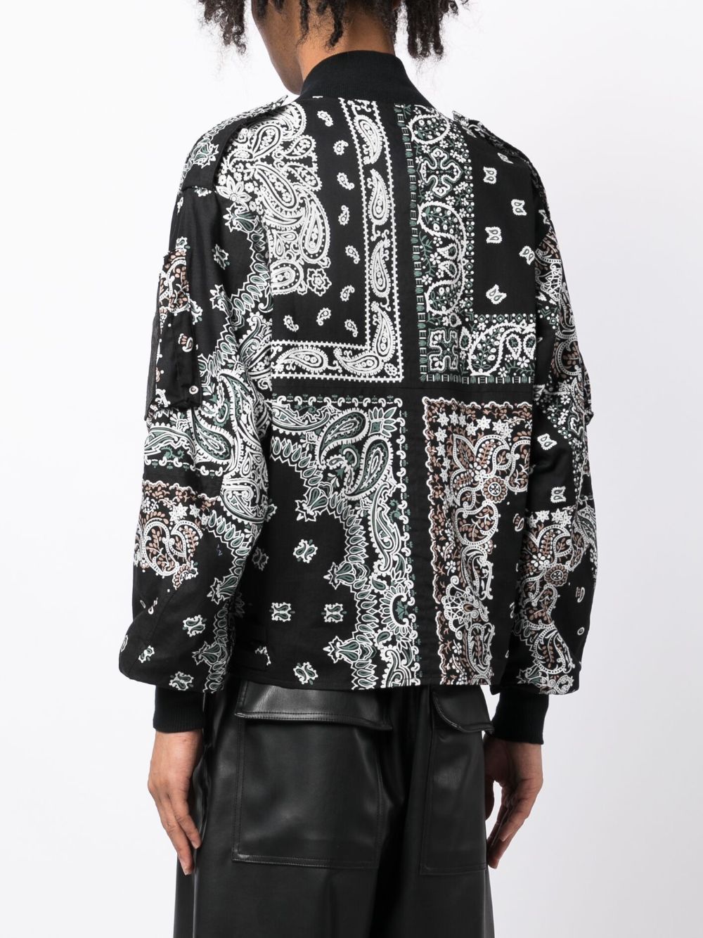 Bandana-Print Cotton Bomber Jacket