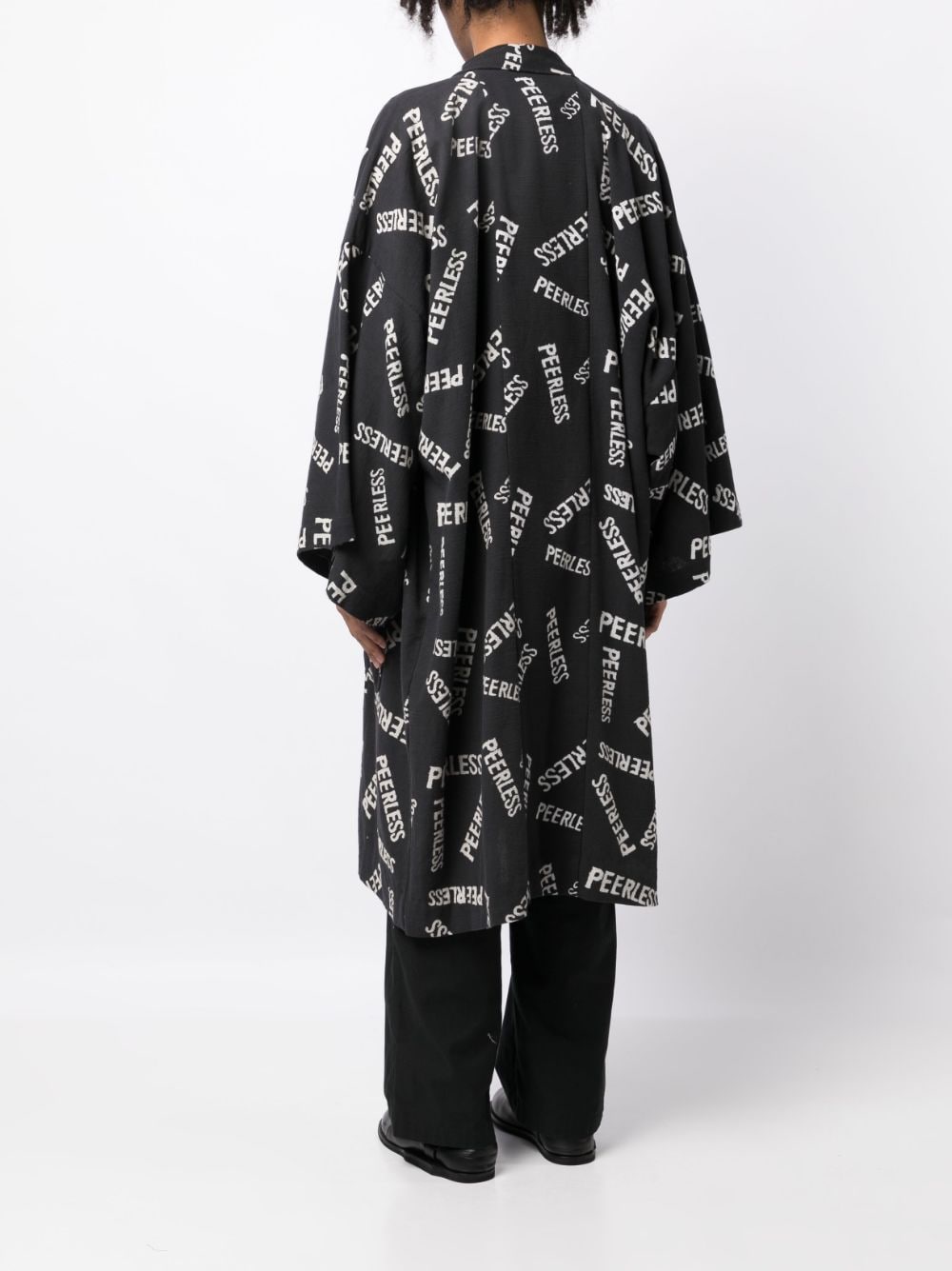 Slogan-Print Wide-Sleeve Jacket