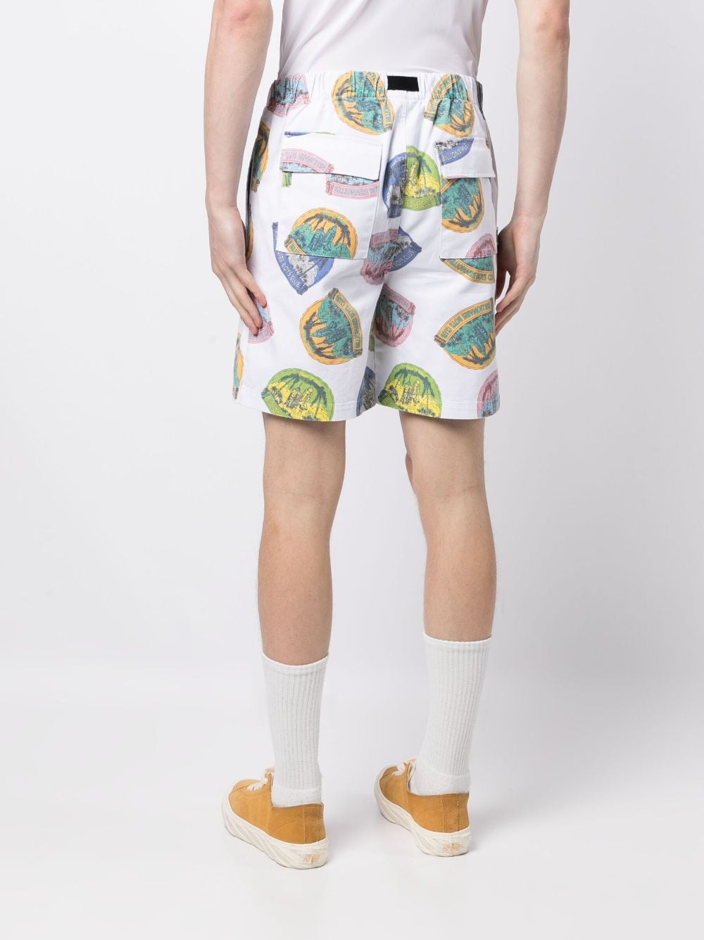 Graphic-Print Cotton Shorts