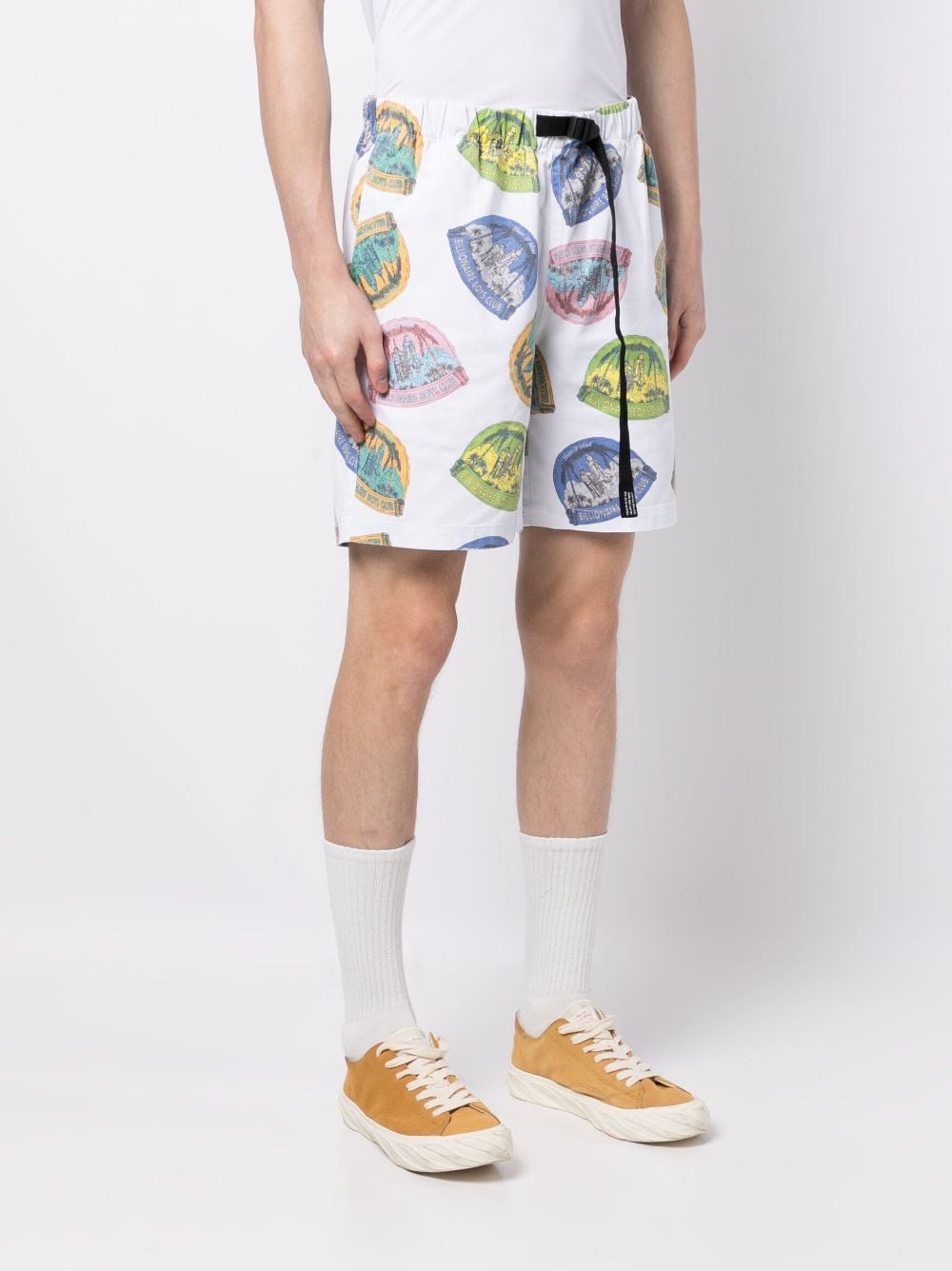 Graphic-Print Cotton Shorts