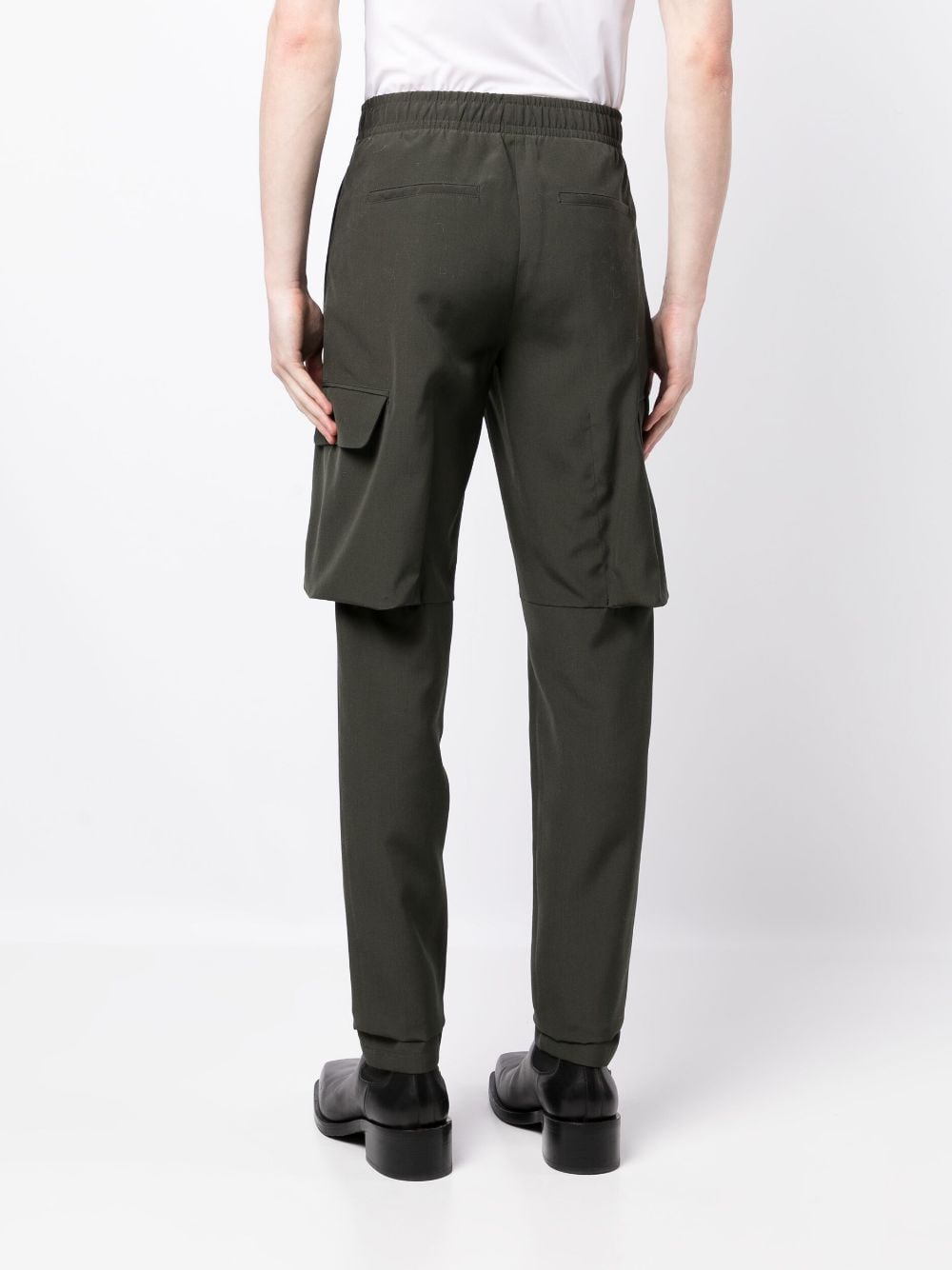 Straight-Leg Wool Cargo Trousers