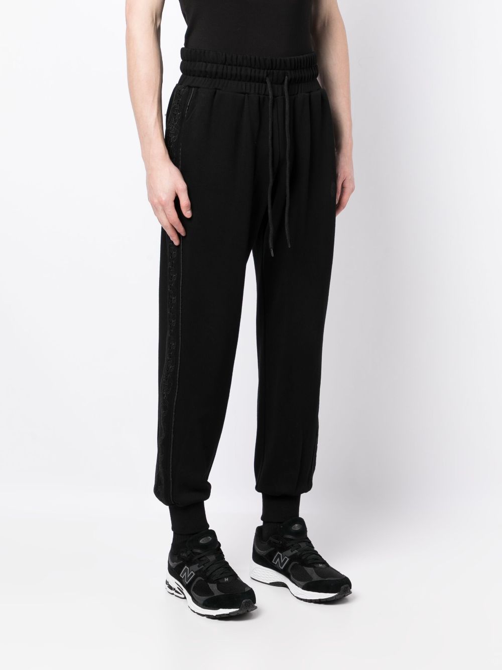 Side-Stripe Cotton Track Pants