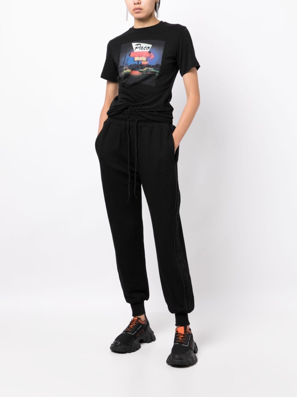 Side-Stripe Cotton Track Pants