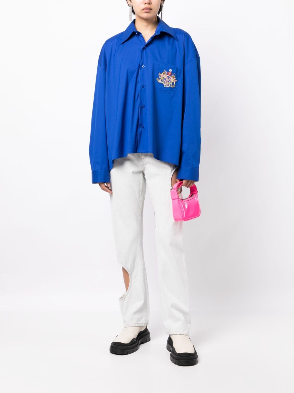 Embroidered Long-Sleeve Shirt