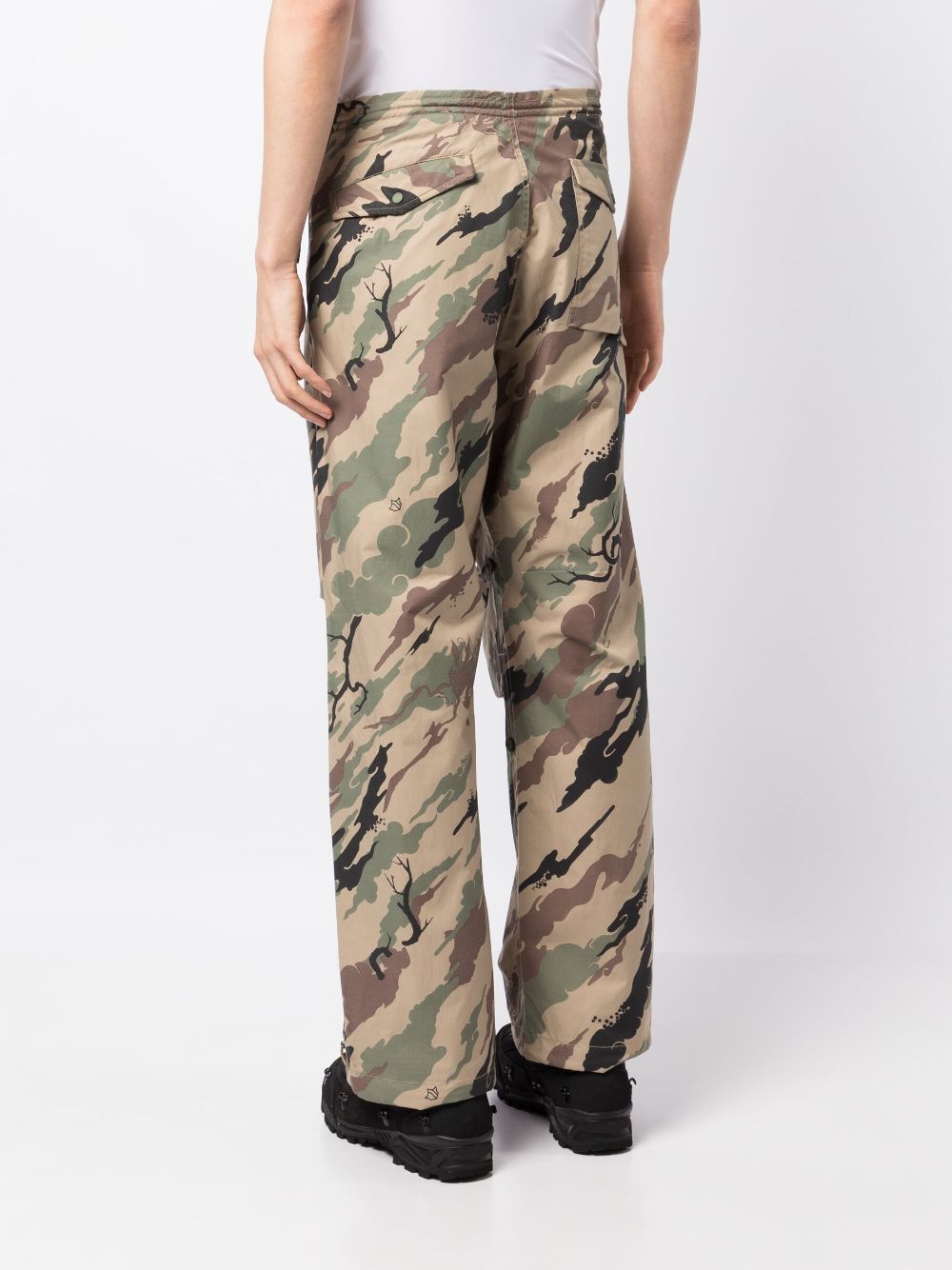 Bonsai Forest-Print Trousers