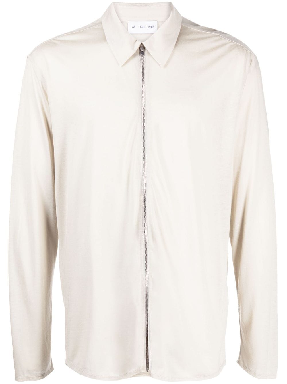 Zip-Up Lyocell Shirt