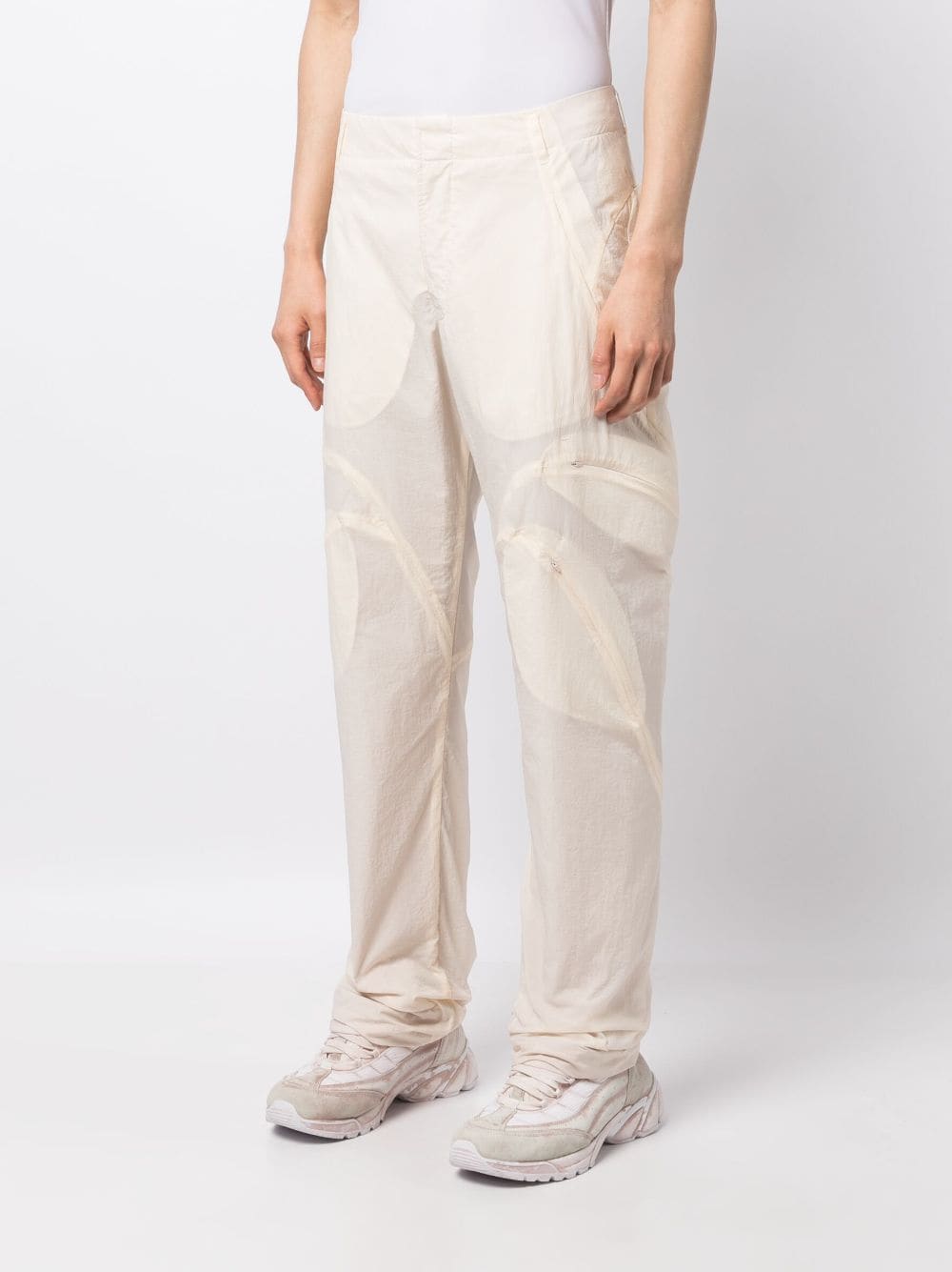 Multi-Pocket Straight-Leg Trousers