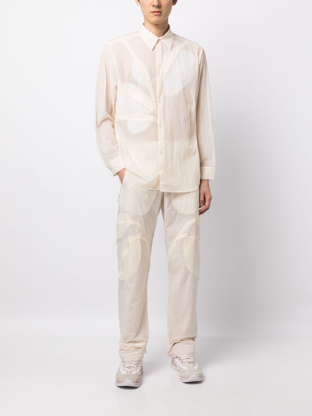 Multi-Pocket Straight-Leg Trousers