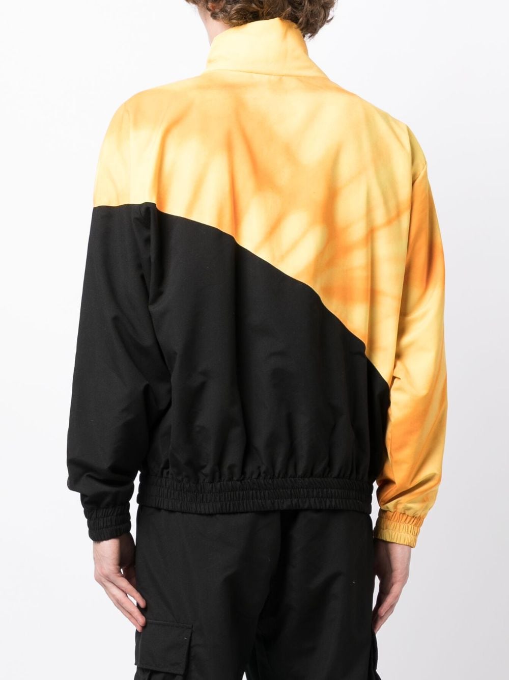 Embroidered-Logo Two-Tone Jacket