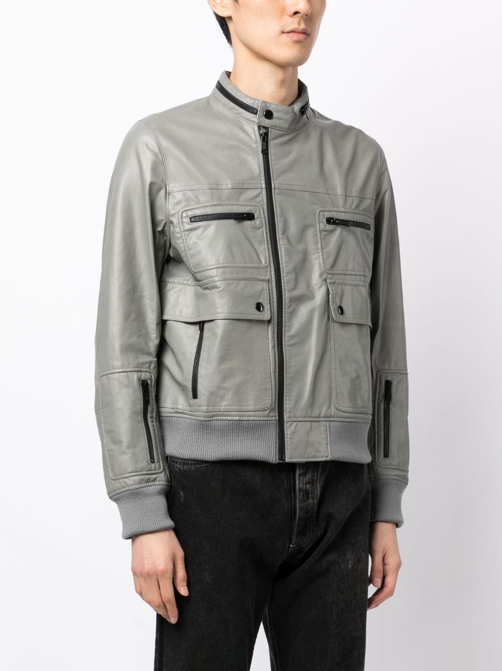 Zip-Up Biker Jacket