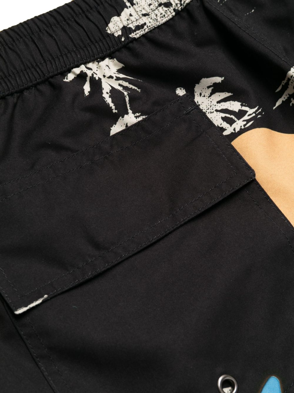 Palm-Tree Print Swim Shorts