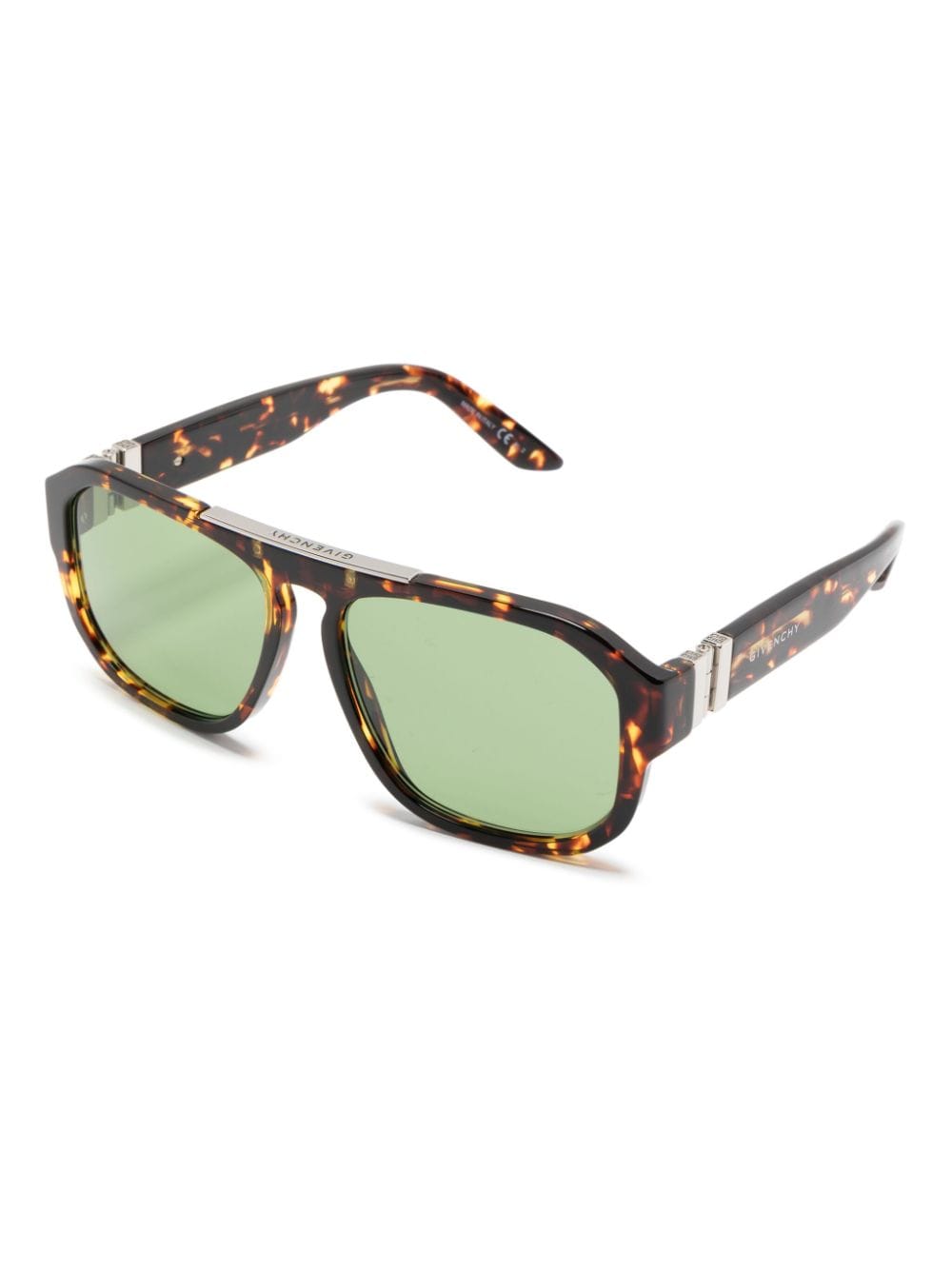 Logo-Print Pilot-Frame Sunglasses